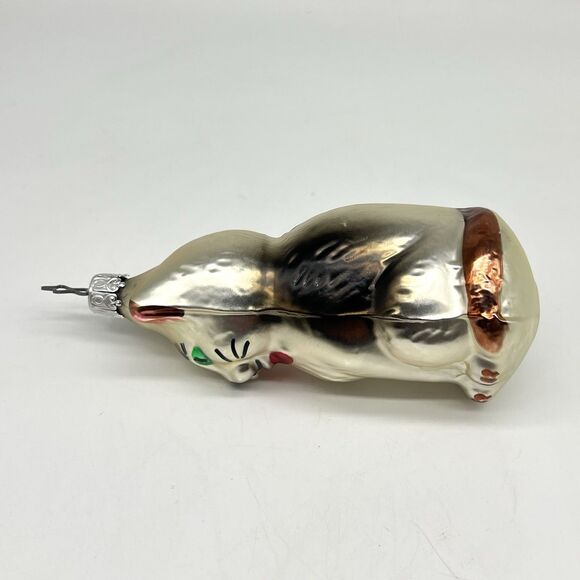 VTG Old World Christmas OWC Inge-Glas Germany Siamese Cat Blown Glass Ornament - Picture 10 of 11